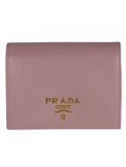 Prada Snap Button Logo Plaque Wallet Prada Snap Button Logo Plaque Wallet - Pesca