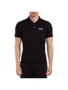 Emporio Armani Ea7 Jake Polo Shirts EA7 Emporio Armani Ea7 Jake Polo Shirts - Black