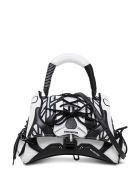 Balenciaga Fabric Sneakerhead Top Handle Crossbody Bag Balenciaga Fabric Sneakerhead Top Handle Crossbody Bag - White/black