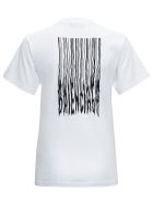Balenciaga Barcode White Cotton T-shirt Balenciaga Barcode White Cotton T-shirt - White