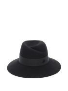 Maison Michel Virginie Felt Fedora Hat Maison Michel Virginie Felt Fedora Hat - BLACK (Black)