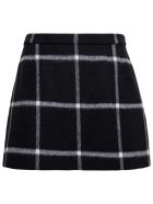 RED Valentino Wool Check Skirt RED Valentino Wool Check Skirt - Black