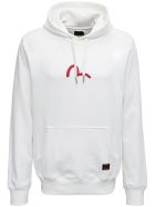 Evisu White Cotton Hoodie With Logo Print Evisu White Cotton Hoodie With Logo Print - White