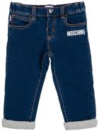 Moschino Blue Denim Jeans With Logo Moschino Blue Denim Jeans With Logo - Blu