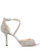 Emsy Glitter Sandals Jimmy Choo Emsy Glitter Sandals - Argento