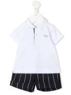 Polo Shirt And Shorts Set Il Gufo Polo Shirt And Shorts Set - Bianco/blu