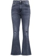 Mauro Grifoni Grey Denim Jeans With Flared Bottom Mauro Grifoni Grey Denim Jeans With Flared Bottom - Grey
