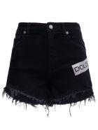 Dolce & Gabbana Denim Shorts With Logo Dolce & Gabbana Denim Shorts With Logo - Black