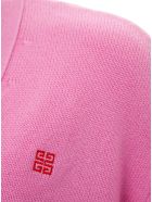 Givenchy Oversize Wool Cardigan With Logo Givenchy Oversize Wool Cardigan With Logo - Pink