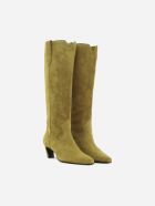 Aldo Castagna Belen Velor Boots In Suede Aldo Castagna Belen Velor Boots In Suede - Mustard