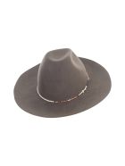 Round Crown Large Raw Brim Casamarina Beadwork Super Duper Hats Round Crown Large Raw Brim Casamarina Beadwork - Dove