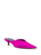 Balenciaga Pointed Mules Knife With Logo Balenciaga Pointed Mules Knife With Logo - Fuxia