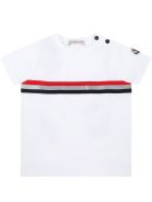 Moncler White T-shirt For Babyboy With Patch Moncler White T-shirt For Babyboy With Patch - White