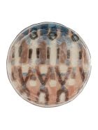 Plates White Murano Glass Colores 21 Cm Le Botteghe su Gologone Plates White Murano Glass Colores 21 Cm - Red Fantasy