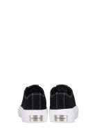 Givenchy City Low Sneakers In Black Canvas Givenchy City Low Sneakers In Black Canvas - black