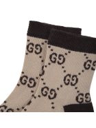Gucci Beige Socks For Babykids - Beige