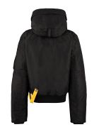 Parajumpers Gobi Hooded Bomber-style Down Jacket Parajumpers Gobi Hooded Bomber-style Down Jacket - black