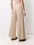 Merci Wide Leg Beige Cotton Trousers Merci Wide Leg Beige Cotton Trousers - Beige