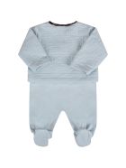 Fendi Light Blue Set With Double Ff For Baby Boy Fendi Light Blue Set With Double Ff For Baby Boy - Light Blue