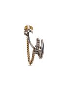 Alexander McQueen Single Earcuff Chain Skull Earring Alexander McQueen Single Earcuff Chain Skull Earring - Metallic
