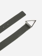 Bottega Veneta Black Leather Belt Bottega Veneta Black Leather Belt - Camping-silver