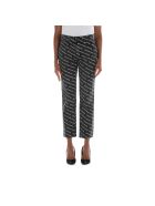 High Rise Logo Jeans T by Alexander Wang High Rise Logo Jeans - Grey Aged White