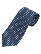 Printed Neck Tie Eddy Monetti Printed Neck Tie - Blue/White