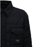 Dolce & Gabbana Black Quilted Nylon Jacket With Logo Dolce & Gabbana Black Quilted Nylon Jacket With Logo - Black