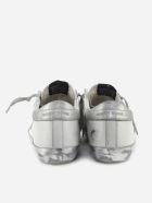 Golden Goose Superstar Sneakers With Laminated Leather Details Golden Goose Superstar Sneakers With Laminated Leather Details - White