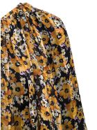 Saint Laurent Floral Silk Asymmetrical Dress Saint Laurent Floral Silk Asymmetrical Dress - Multicolor