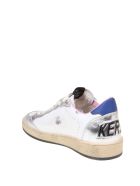Golden Goose Ballstar White And Silver Laminated Sneakers Golden Goose Ballstar White And Silver Laminated Sneakers - Bianca
