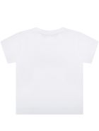 Balmain White T-shirt For Baby Kids With Logo Balmain White T-shirt For Baby Kids With Logo - White