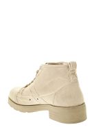 OXS Frank 1000 - Lace-up Ankle Boot In Canvas OXS Frank 1000 - Lace-up Ankle Boot In Canvas - Beige