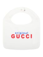 Gucci White Set For Babykids With Logo Gucci White Set For Babykids With Logo - White