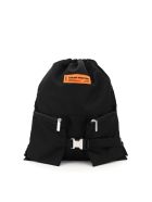 HERON PRESTON Gym Bag Nylon Backpack Sack HERON PRESTON Gym Bag Nylon Backpack Sack - Nero