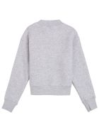 Palm Angels Grey Cotton Crew Neck Sweatshirt With Teddy Bear Print Palm Angels Grey Cotton Crew Neck Sweatshirt With Teddy Bear Print - Grey