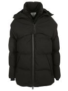Frosted Popeline Padded Jacket Bottega Veneta Frosted Popeline Padded Jacket - Black