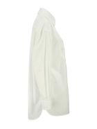 Burberry Clariss - Oversized Cotton Oxford Shirt With Logo Burberry Clariss - Oversized Cotton Oxford Shirt With Logo - Optic White