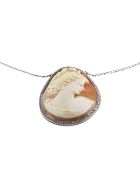 Lo Spazio Cameo Lucente Necklace Lo Spazio Jewelry Lo Spazio Cameo Lucente Necklace - Beige