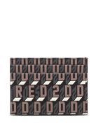 Dsquared2 Leather Card Holder With Logo Dsquared2 Leather Card Holder With Logo - Brown