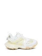 Balenciaga Track Clear Sole Sneakers In Mix Of Materials Balenciaga Track Clear Sole Sneakers In Mix Of Materials - White