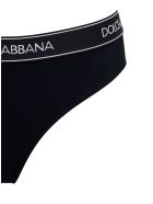 Dolce & Gabbana Black Bikini With Logoed Elastic Band Dolce & Gabbana Black Bikini With Logoed Elastic Band - Black