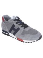 Hogan Mesh Panel Logo Sneakers Hogan Mesh Panel Logo Sneakers - Grey