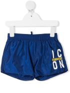 Newborn Blue D2kids Icon Swim Shorts Dsquared2 Newborn Blue D2kids Icon Swim Shorts