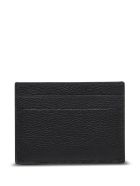 Balenciaga Grained Leather Cardholder With Logo Balenciaga Grained Leather Cardholder With Logo - Black