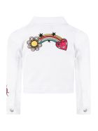 Sonia Rykiel White Jacket For Girl With Patches Sonia Rykiel White Jacket For Girl With Patches - White