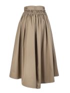 Beige Parka Skirt With Belt And Drawstring Alexander McQueen Beige Parka Skirt With Belt And Drawstring - Beige