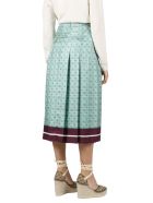 Gucci Silk Skirt With Gg Print Gucci Silk Skirt With Gg Print