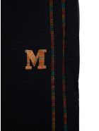 M Missoni Black Cotton Joggers With Logo - Black