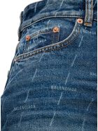 Balenciaga Denim Skirt With Allover Logo Balenciaga Denim Skirt With Allover Logo - Blu